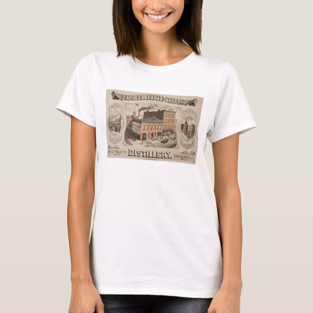 H. & H. Reiners Distillery Gebäude in Brooklyn, Ny T-Shirt (Vorderseite)