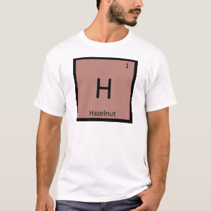 H - Haselnuss-Nuss-Chemie-Periodensystem-Symbol T-Shirt