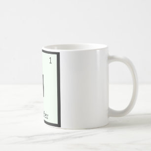 H - Honigmelonen-Chemie Periodensystem-Symbol Kaffeetasse