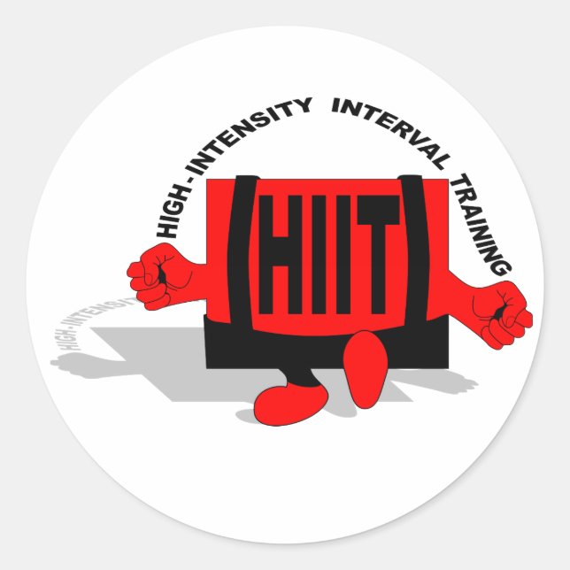 H.I.I.T Überspringen Runder Aufkleber (Vorderseite)