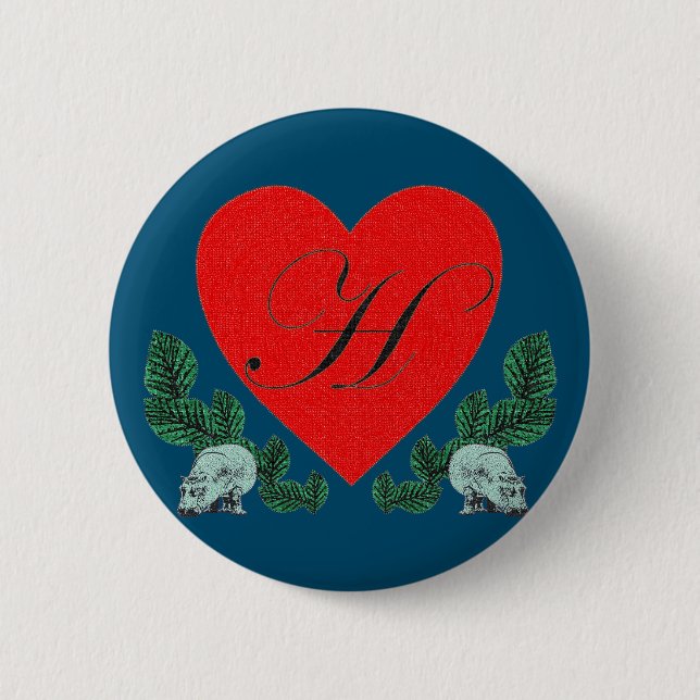 H im Herzen Button (Vorderseite)