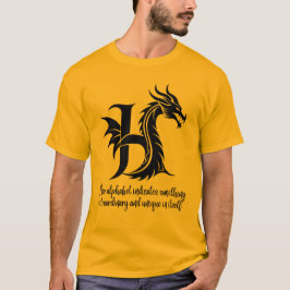 H is for Heart - Personalisiert H Alphabet T-Shirt