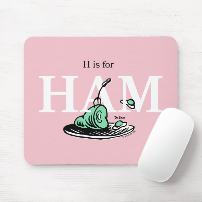 "H ist für HAM" | Alphabet-Design Mousepad (Mit Mouse)