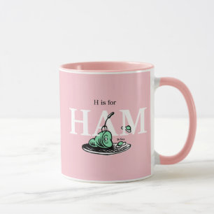 "H ist für HAM"   Alphabet-Design Tasse