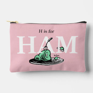 "H ist für HAM" Alphabet-Design Zubehörtasche