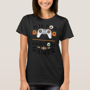 H ist für Hardcore Gamer Halloween Videospielecs T-Shirt