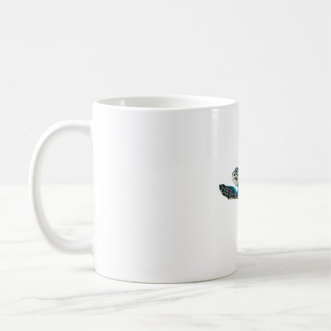 H ist für Hawksbill Turtle Kaffeetasse (Links)