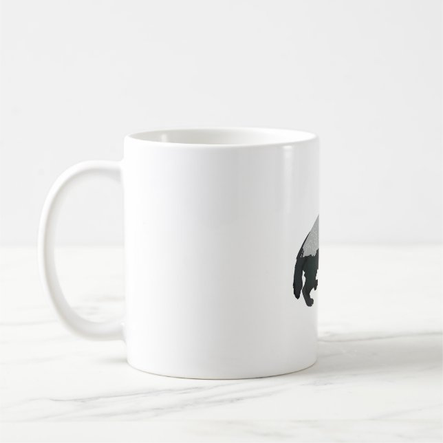 H ist für Honey Badger Kaffeetasse (Links)