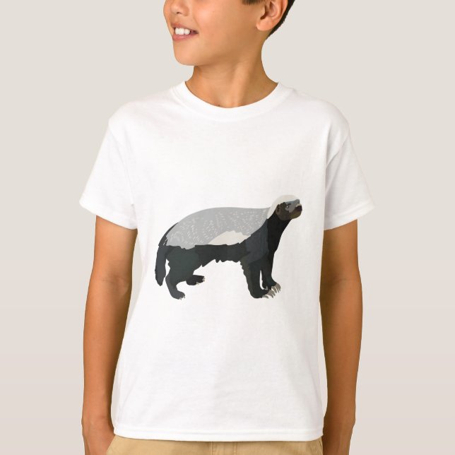 H ist für Honey Badger T-Shirt (Vorderseite)