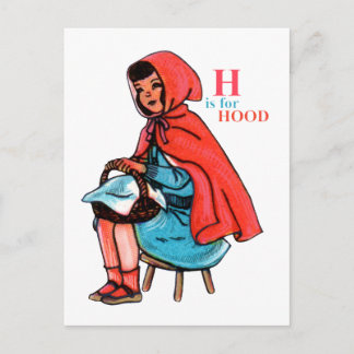 'H' ist für Hood Postkarte