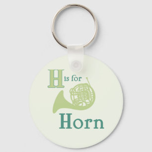 H ist für Horn Schlüsselanhänger