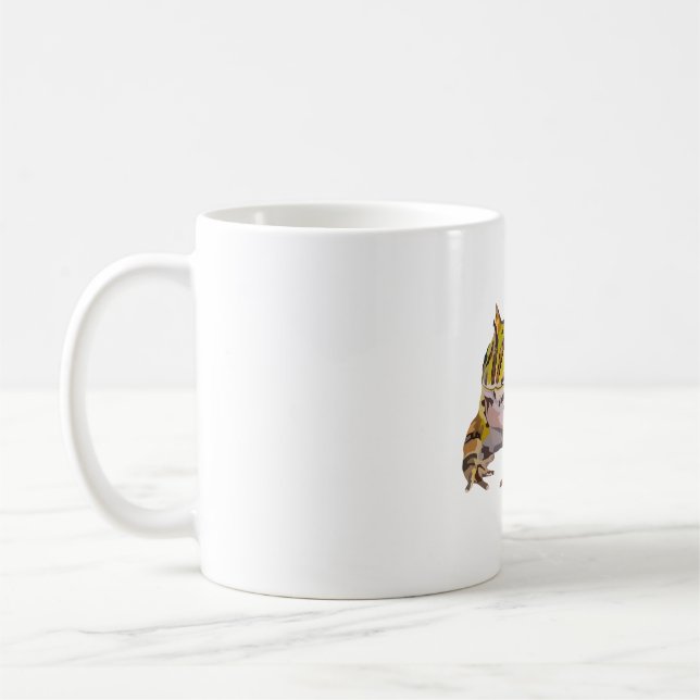 H ist für Horned Frog Kaffeetasse (Links)