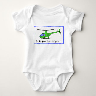 H ist für Hubschrauber Baby Strampler