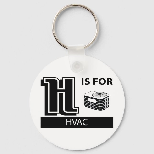 H ist für HVAC Schlüsselanhänger (Vorderseite)