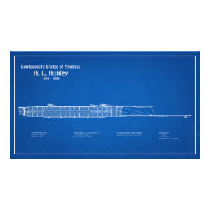 H. L. Hunley - Pläne für Schiffskonzepte ABD Fotodruck