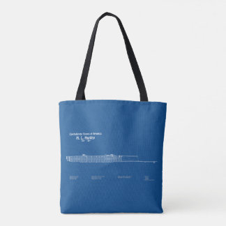 H. L. Hunley - Pläne für Schiffskonzepte ABD Tasche