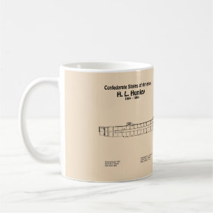 H. L. Hunley - Schiff Blaupausen SD Kaffeetasse