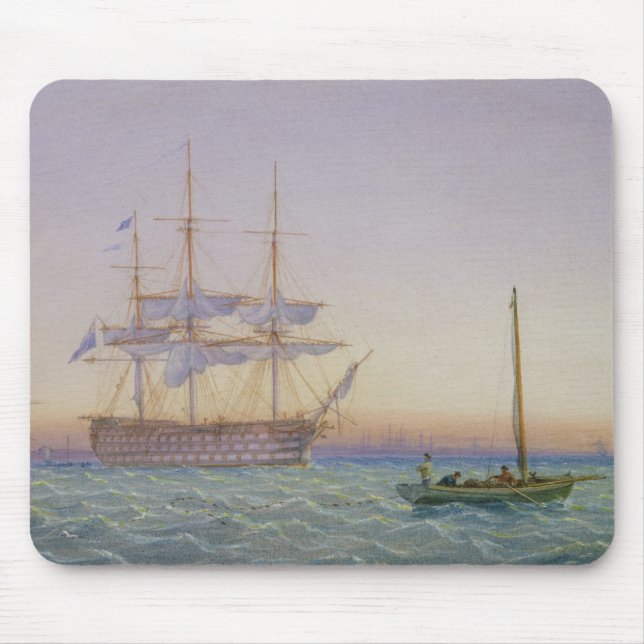 H.M. Fregatten am Anker Mousepad (Vorne)