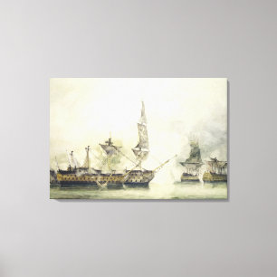 H.M.S. Sieg an der Schlacht von Trafalgar, 1805, ( Leinwanddruck