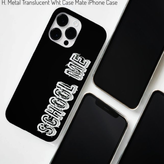 H. Metal Translucent-wht Case-Mate iPhone 14 Pro Max Hülle (Von Creator hochgeladen)