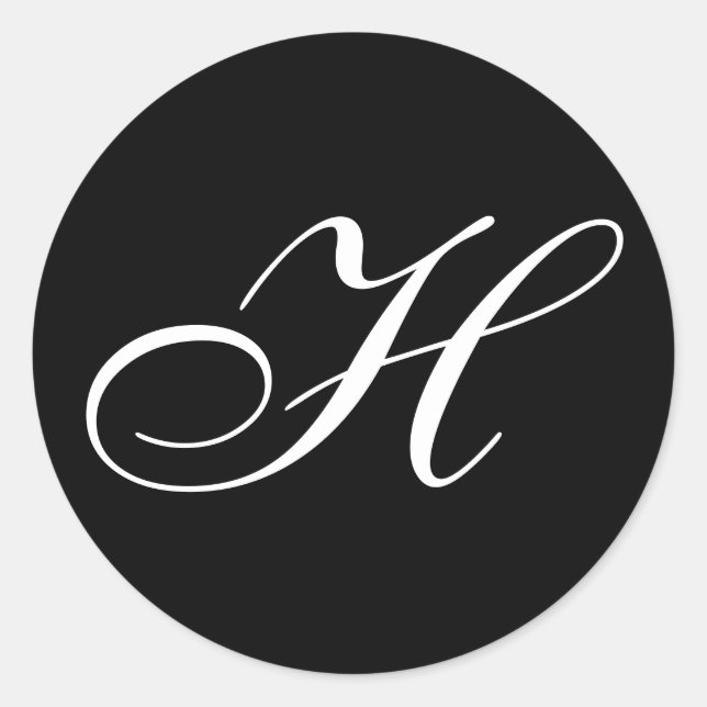 H Monogram Stickers (Vorderseite)