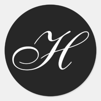 H Monogram Stickers