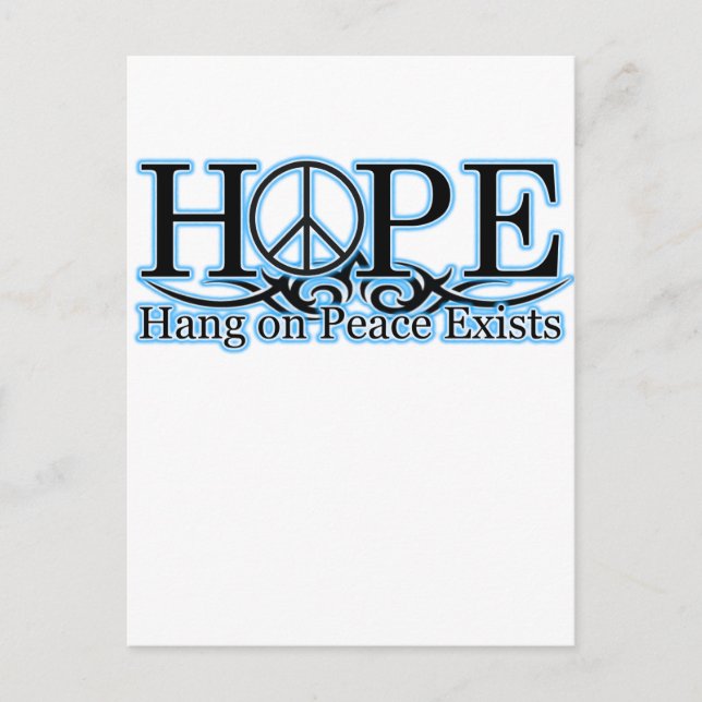 H.O.P.E - Friedensblockade existiert Postkarte (Vorderseite)