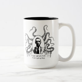 H.P. Lovecraft Mug des Schicksals Zweifarbige Tasse