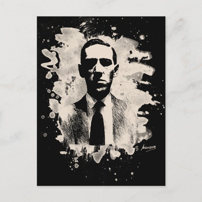 H. P. Lovecraft Tribute Postkarte (Vorderseite)