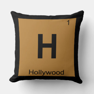 H - Periodisches Tabellensymbol der Chemie in Holl Kissen
