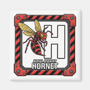 H pour Frelon – Aimant d'apprentissage ABC style G
