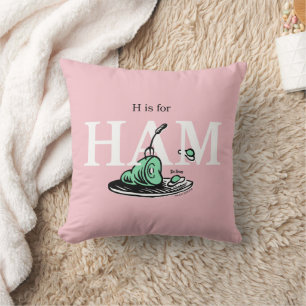 "H steht für HAM" Alphabet-Design Kissen