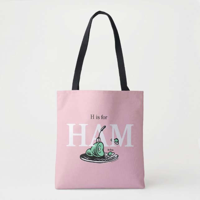 "H steht für HAM" | Alphabet-Design Tasche (Vorderseite)