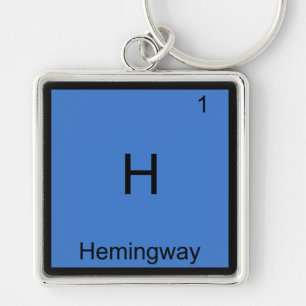 H - Symbol für das T-Shirt "Hemingway Funny Chemis Schlüsselanhänger