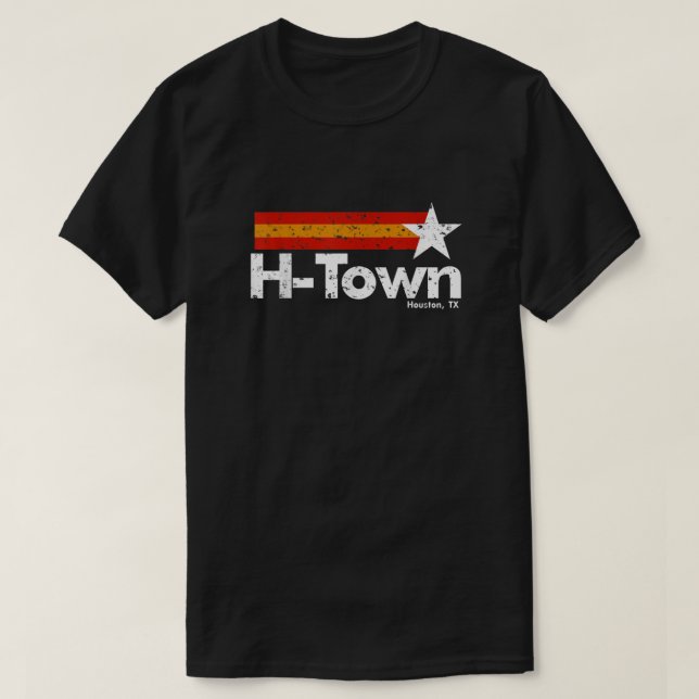 H Town Houston Texas  T-Shirt (Design vorne)