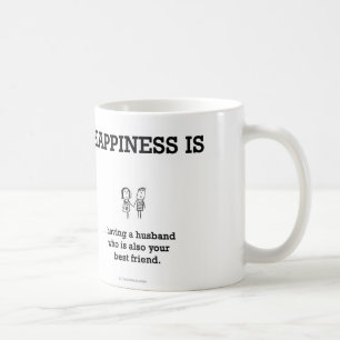HA803: Glück-Ehemann-bester Freund Kaffeetasse