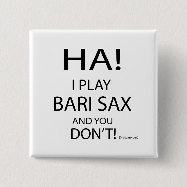 Ha Bari Sax Button (Vorderseite)
