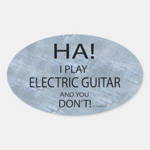 Ha Electric Gitarre Oval Sticker
