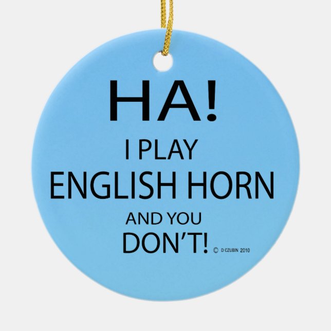 Ha English Horn Keramik Ornament (Vorne)