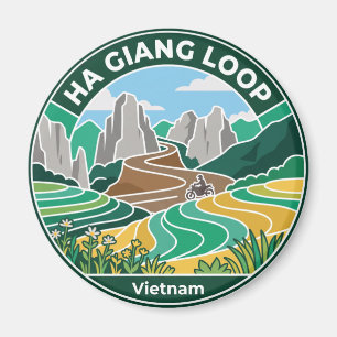 Ha Giang-Schleife Vietnam Magnet