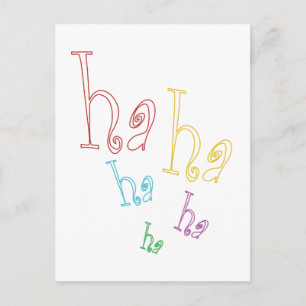 Ha ha ha! postkarte