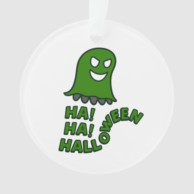 "Ha ! Ha ! Halloween" Ornement de suspension de fa (devant)