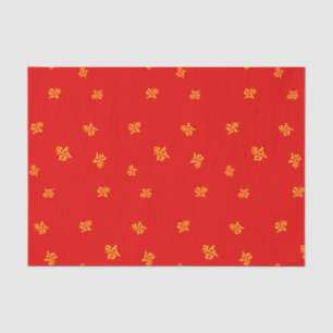 "Ha Ha" humorvolle Chinesen lachen Red & Gold Seidenpapier