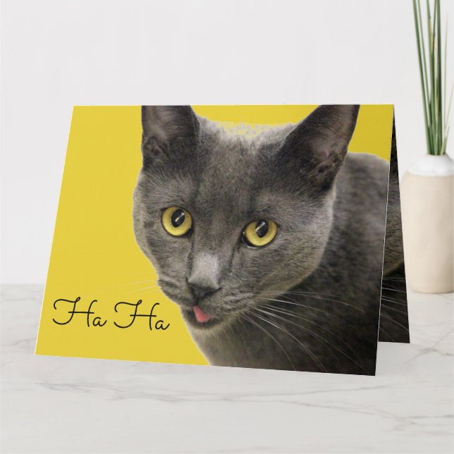 Ha Ha Old One Happy Birthday Karte (Vorderseite)