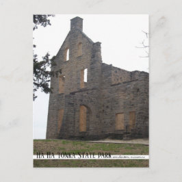 Ha Ha Tonka Castle Ruins Missouri Travel Postkarte