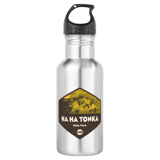 Ha Ha Tonka Staat Park Missouri Edelstahlflasche (Vorderseite)