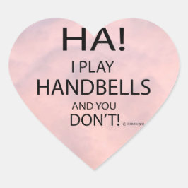 Ha Handbells Heart Sticker