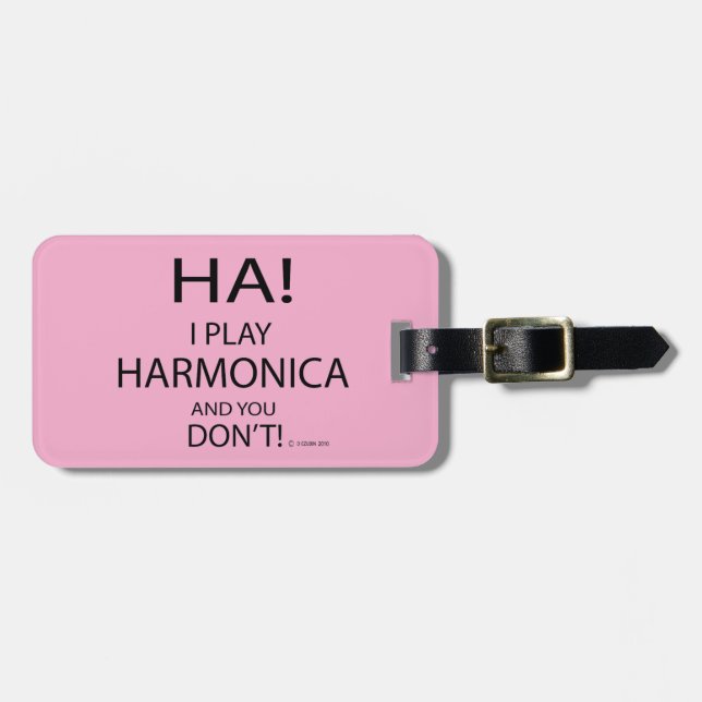 Ha Harmonica Gepäckanhänger (Vorderseite horizontal)