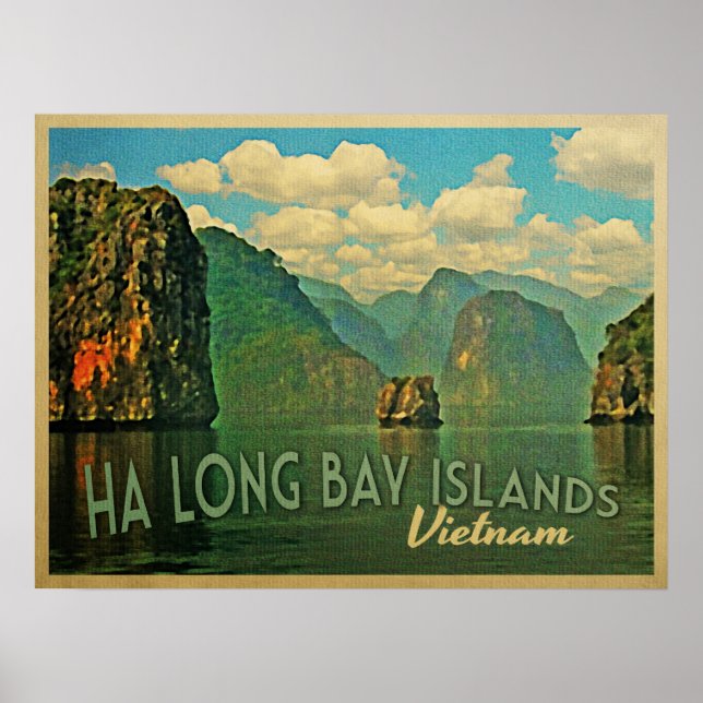 Ha Long Bay Islands Vietnam Poster (Vorne)