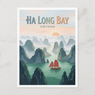 Ha-Long-Bucht Vietnam Postkarte